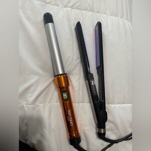 Bed Head Curling Wand and INFINITI PRO by Conair Flat Iron